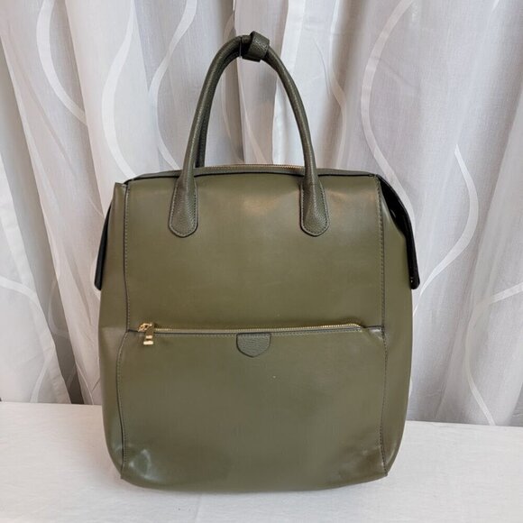 Target - A New Day - Backpack / Sling Bag - Olive Green Faux Leather main image 10